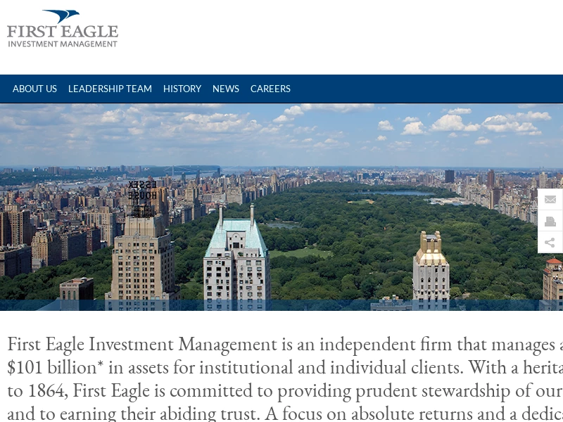 First Eagle Investments - Investment Strategies and Mutual Funds