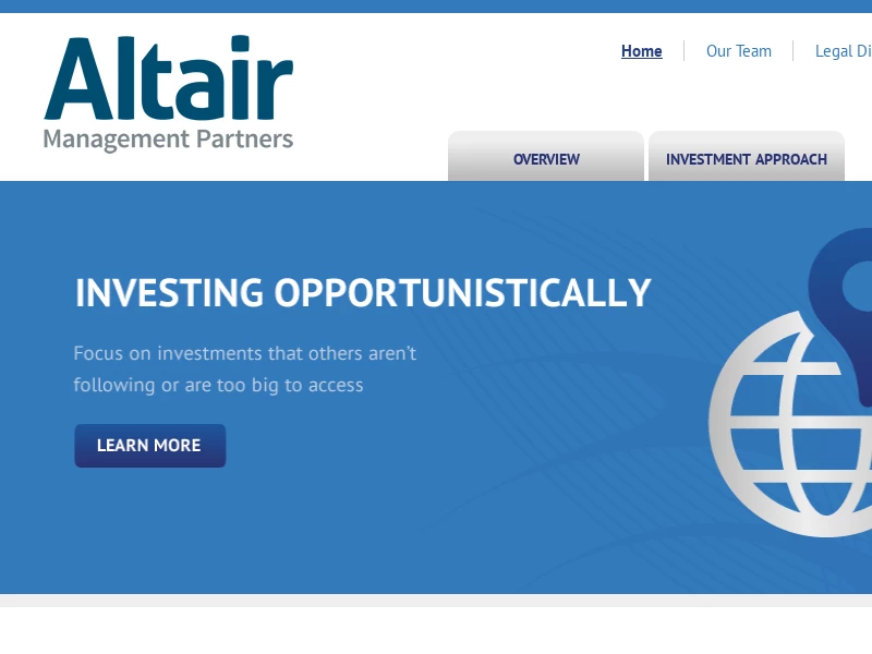 Altair Mangement Partners | A global investment firm focused on consistently delivering superior risk adjusted returns.