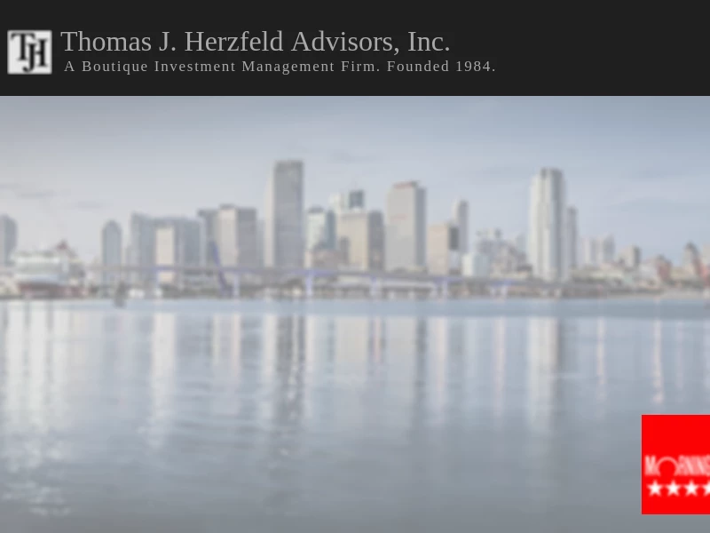 Thomas J. Herzfeld Advisors | Asset Management