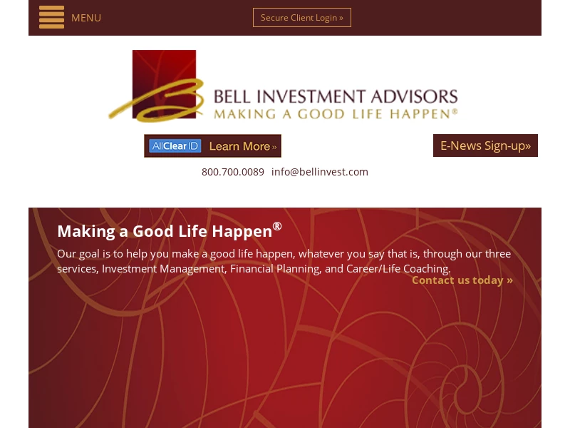 Bell Investment Advisors - Making a Good Life Happen