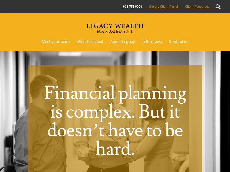 Home - Legacy Wealth Management - Investment Advisory Firm | Memphis, TN