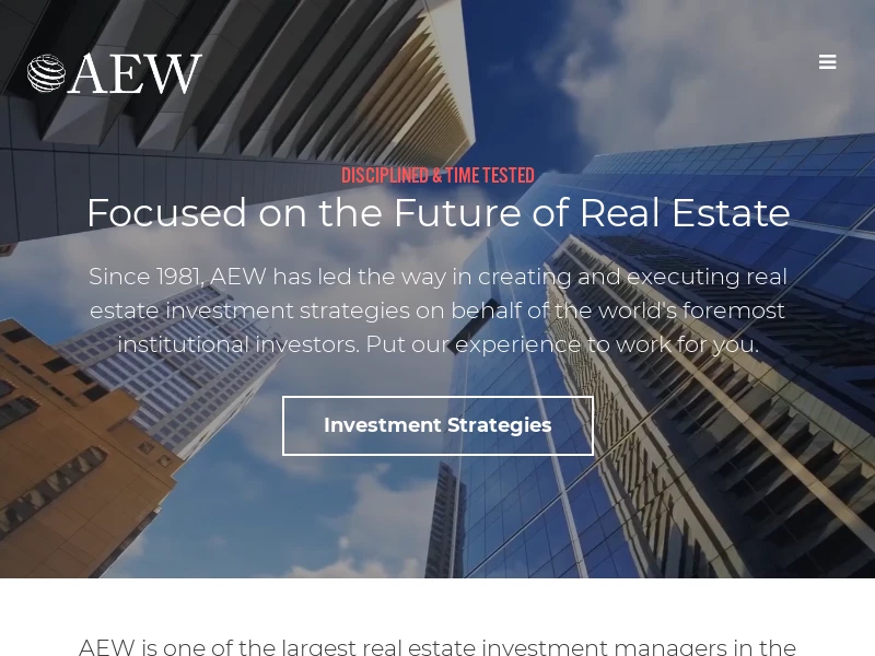AEW Global Real Estate Investment Management Services
