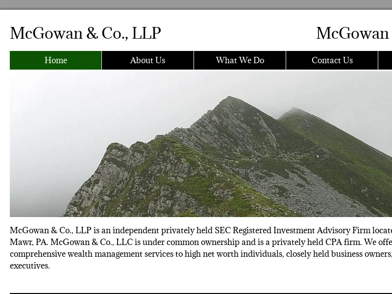 McGowan & Co. - Registered Investment Advisers