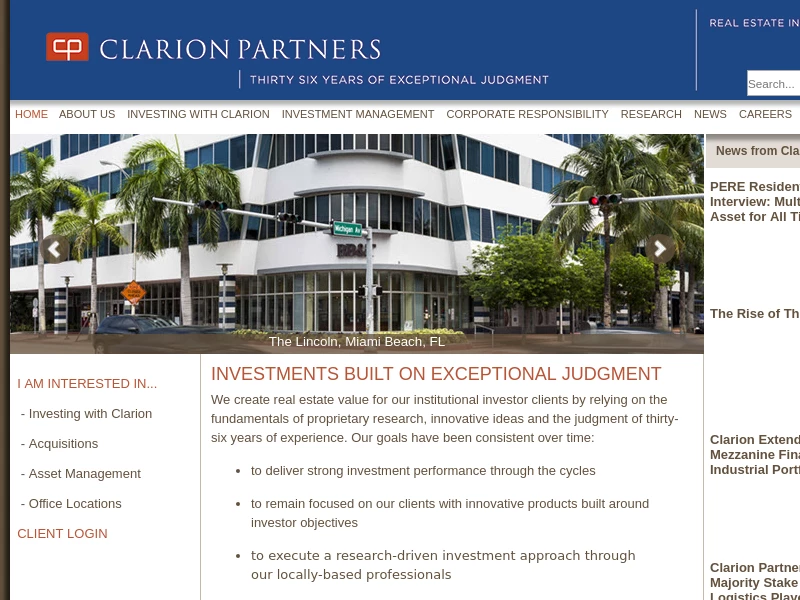 Clarion Partners | Global Real Estate Asset Management
