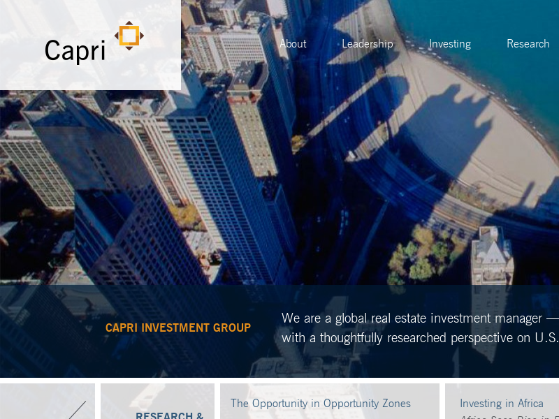 Capri Investment Group | A Global Real Estate Investment Manager