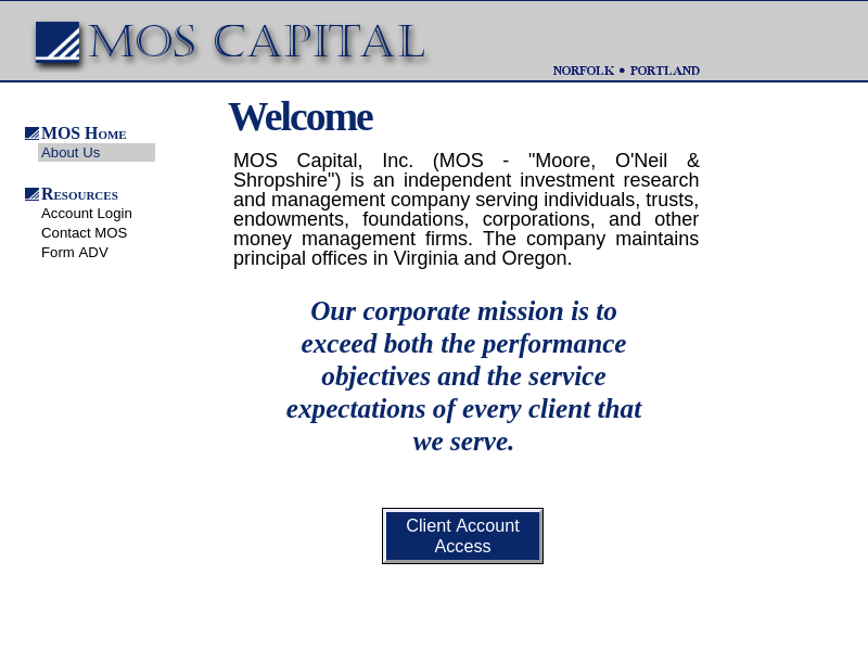 MOS Capital - Account Access