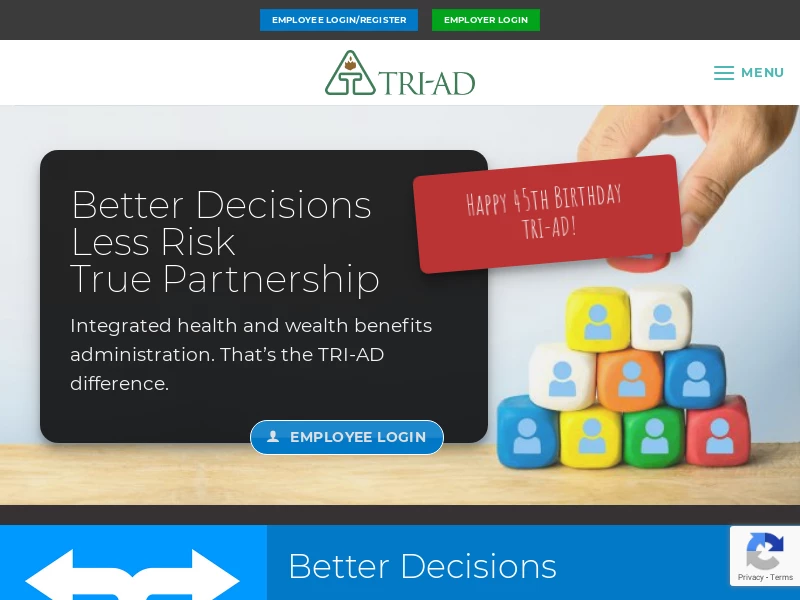 TRI-AD : Integrated health and wealth benefits administration