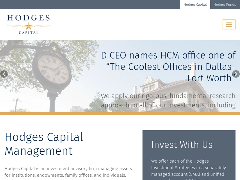 Home Page | Hodges Capital