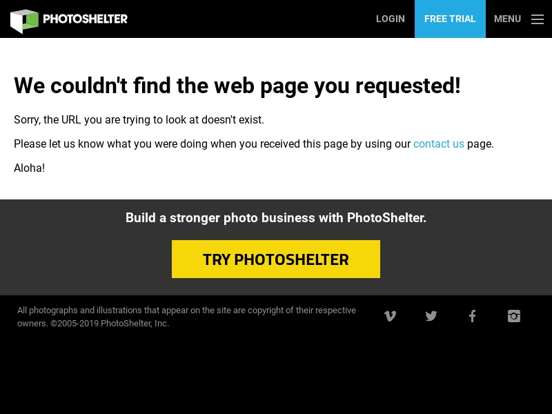 Page not found | PhotoShelter
