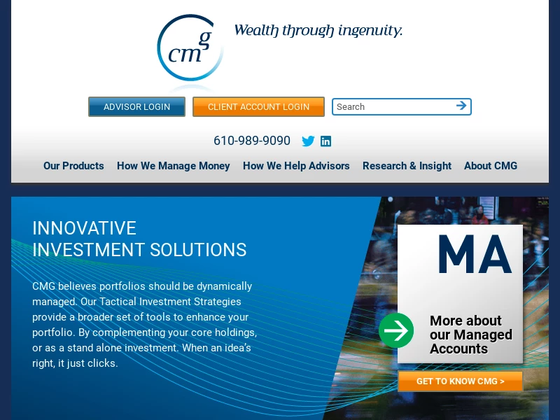 CMG Capital Management Group | Managed Accounts, Mutual Funds, VAs