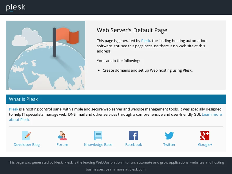 Web Server's Default Page
