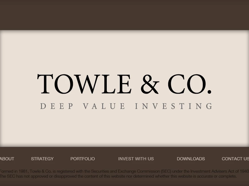 Towle Co. deep value investing and capital appreciation