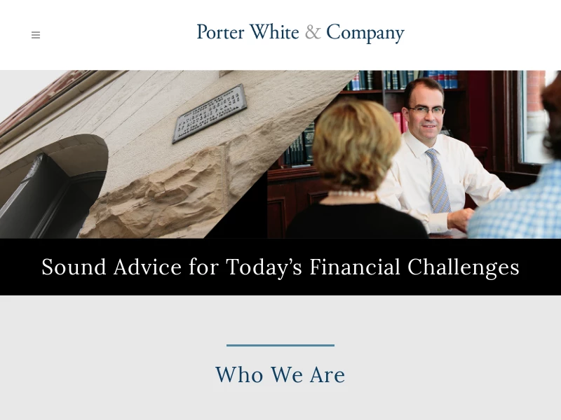 Providing Expert Advice and Guidance | Since 1975 | Porter White Co.