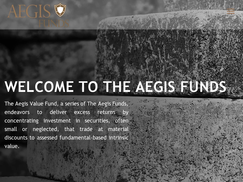 Aegis Value Fund (AVALX) – Small-Cap Deep Value
