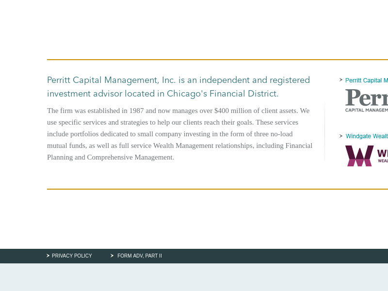 Perritt Capital Management