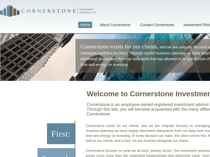 Cornerstone Investment Partners, LLC : Home