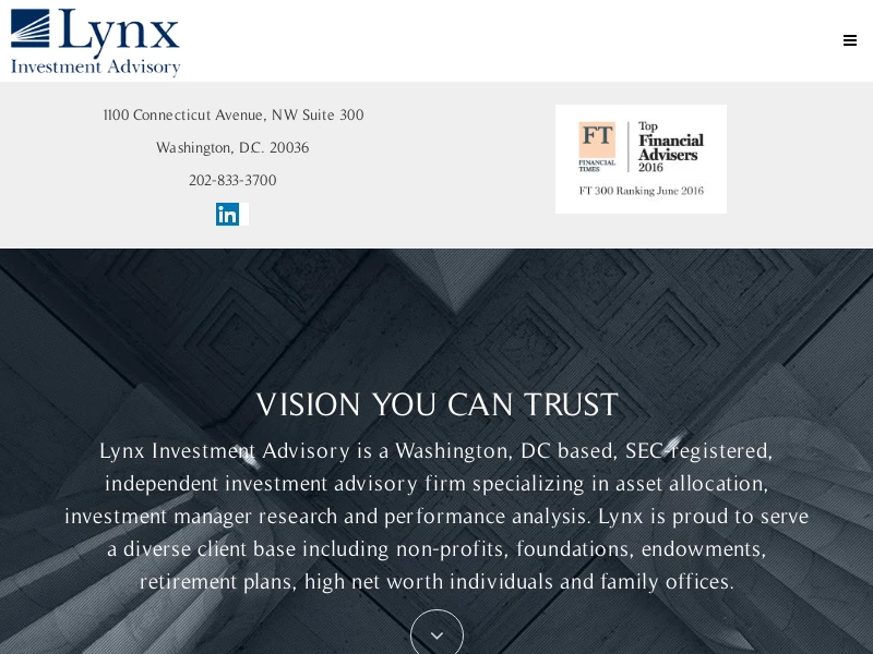 Financial Advisor in Washington, DC | Lynx Investment Advisory