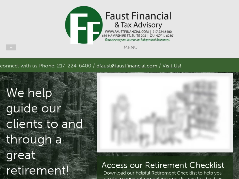 Faust Financial & Tax Advisory | Illinois Retirement Income Planning.