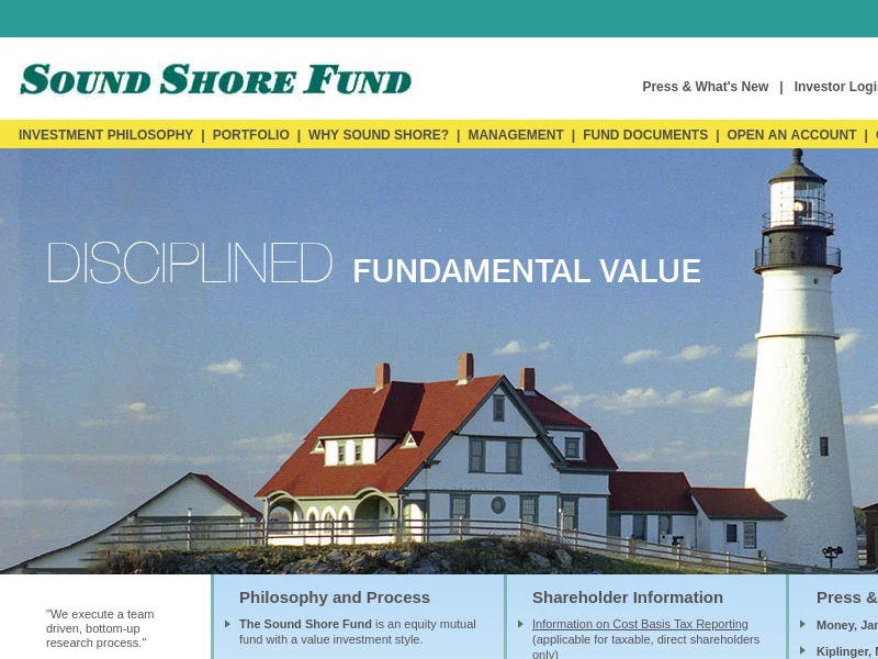 Sound Shore Fund