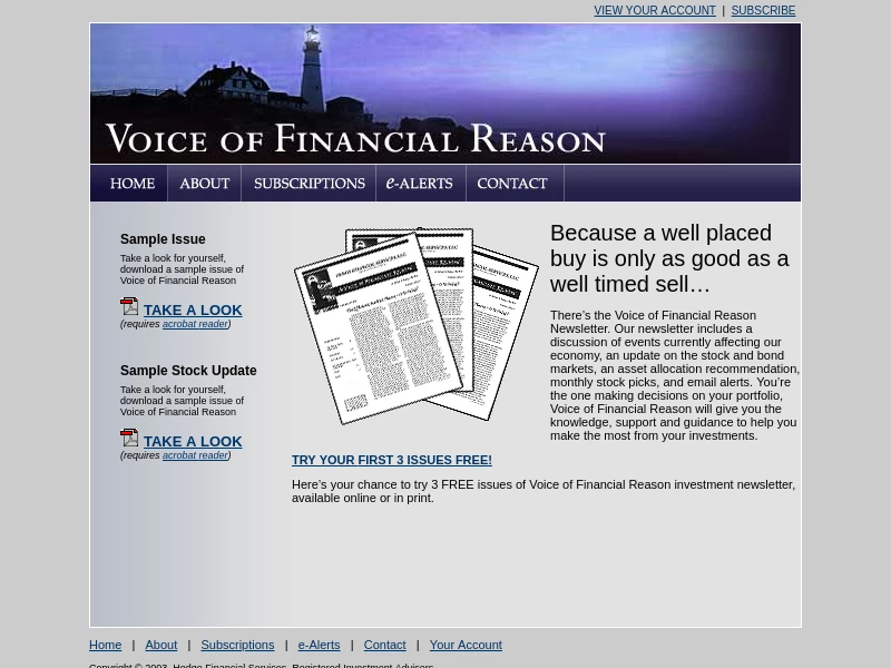 Voice of Financial Reason