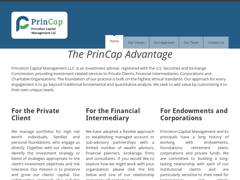 HOME - Princeton Capital Management LLC