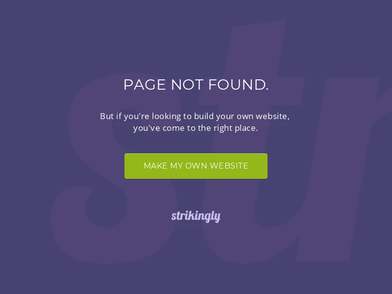 Page not found - Strikingly