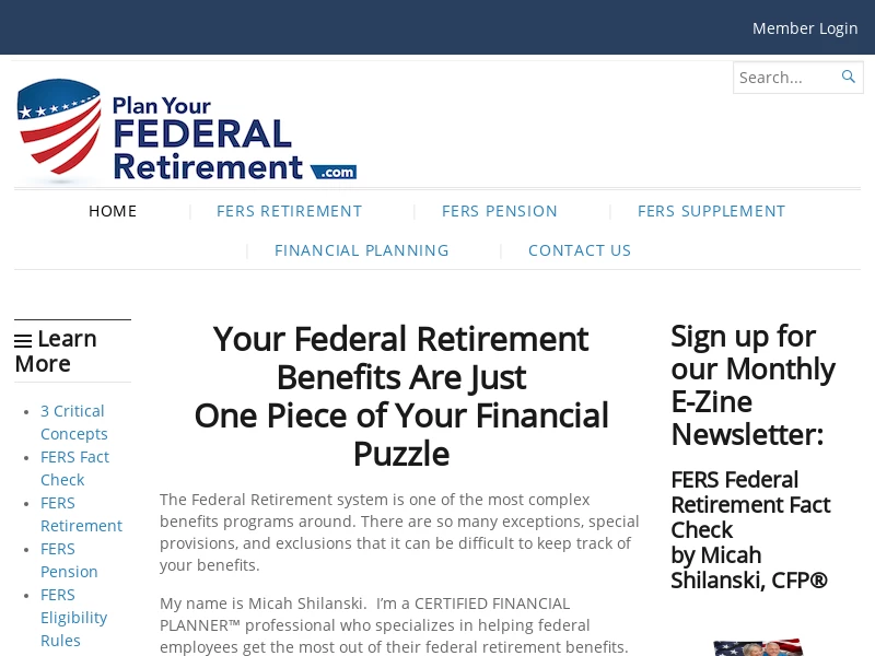 Plan Your Federal Retirement with Micah Shilanski, CFP®