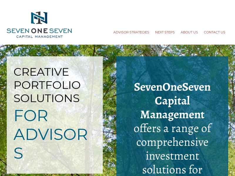 Home - Seven One Seven Capital Management