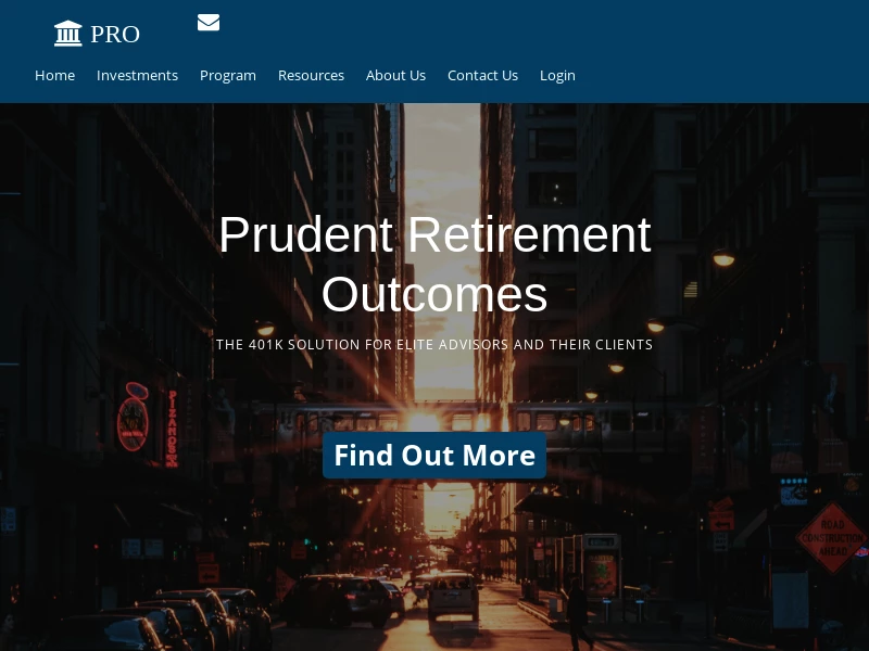 Prudent Retirement Outcomes – The 401k Solution for Elite Advisors and Their Clients
