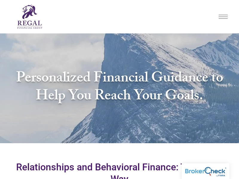 Personalized Financial Guidance — Regal Financial Group