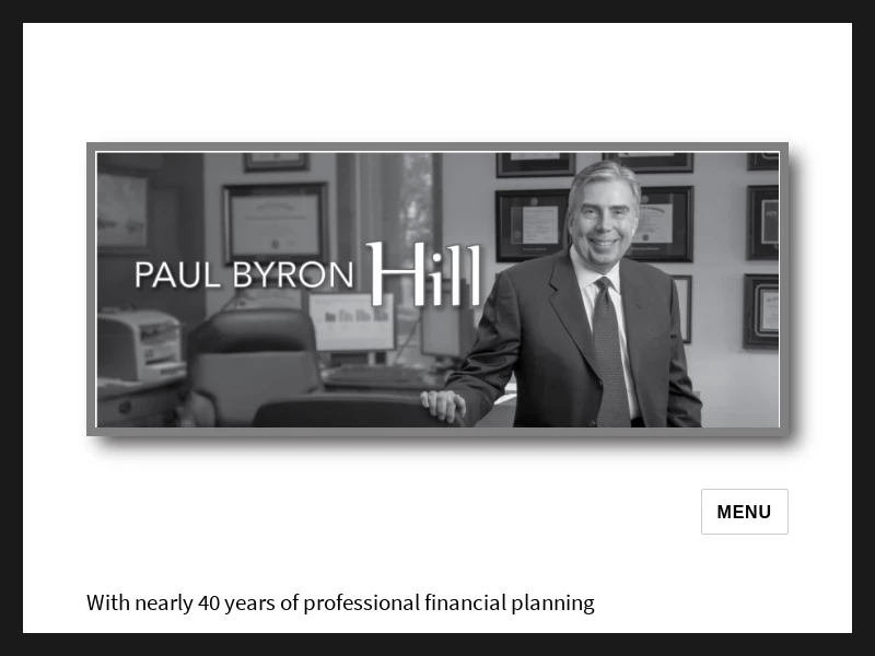 Paul Byron Hill – Wealth Management Consultant, Retirement Specialist, and author of Retire Abundantly