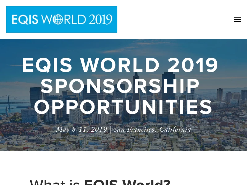 EQIS World Sponsorship