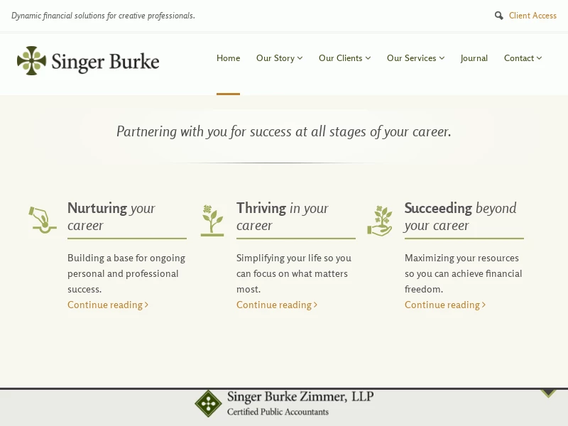Singer Burke | Dynamic financial solutions
