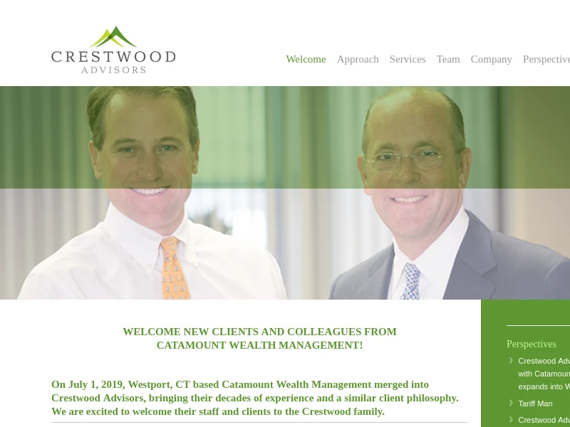 Crestwood Advisors | An independent SEC registered investment advisor