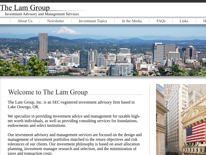 The Lam Group, Inc. - Investment Advisory and Management Services