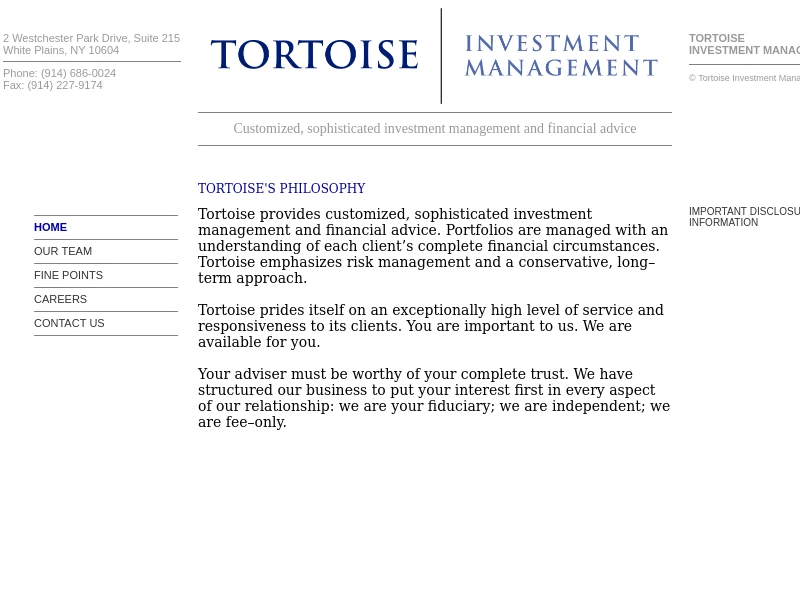 Tortoise Investment – Investment Management & Wealth Planning Services
