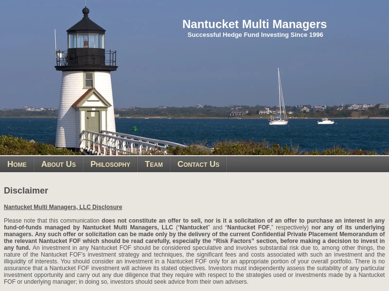 Nantucket Multi Managers, LLC