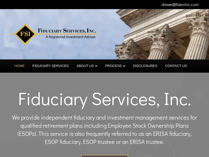 Independent Fiduciary - ESOP Trustee - ERISA Fiduciary - Fiduciary Services, Inc.