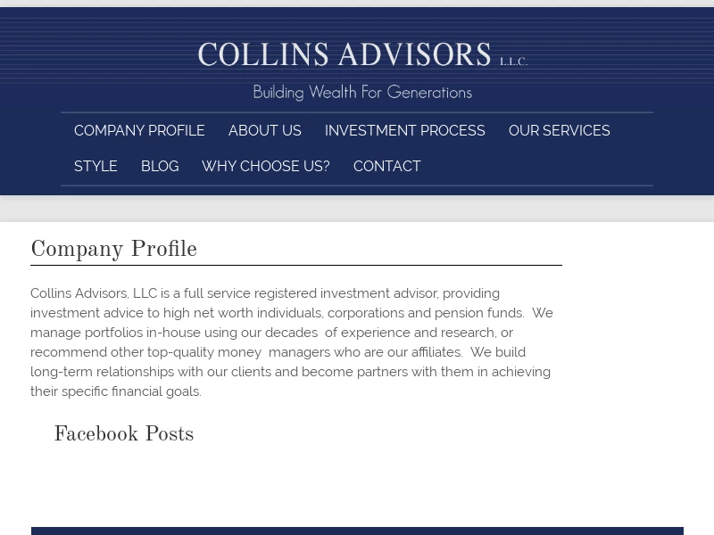 Home | Collins Advisors
