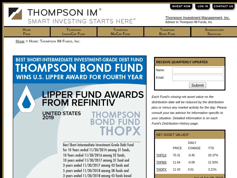 Home: Thompson IM Funds, Inc.