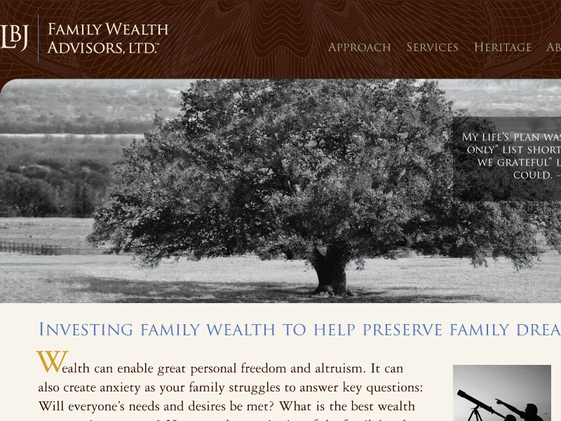 LBJ Family Wealth Advisors, LTD.