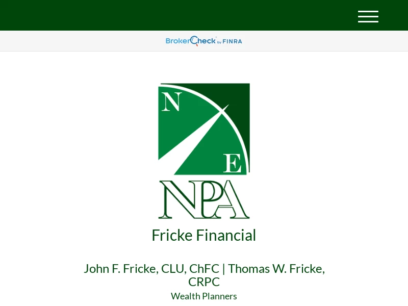 Northeast Planning Associates | Fricke Financial | John and Tom Fricke