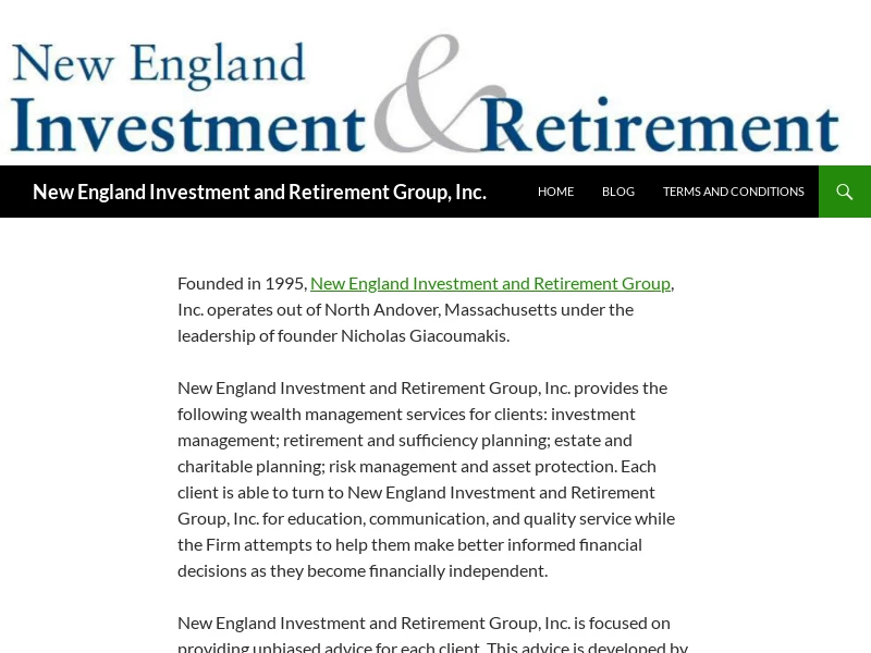 New England Investment and Retirement Group, Inc. | Wealth Management North Andover, MA