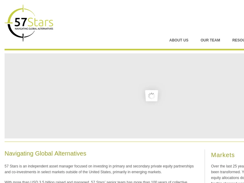 Independent Global Alternative Asset Manager - 57Stars