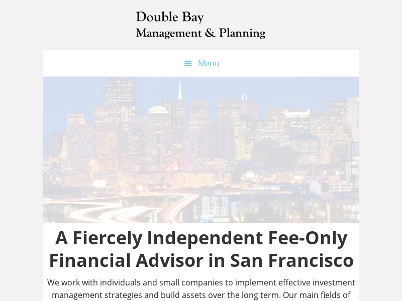 Double Bay Management & Planning - Your SF Fee-Only Financial Advisor
