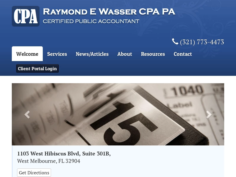 Raymond E Wasser CPA PA CPA Tax and Accounting Services