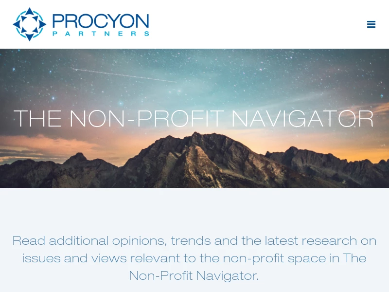 The Non-Profit Navigator - Non-Profit Navigator