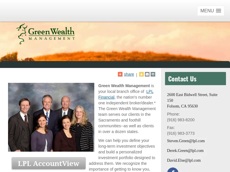 Green Wealth Managment - Investment Advisor Representatives