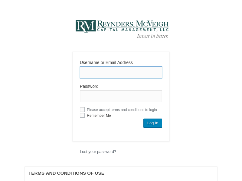Log In ‹ Reynders, McVeigh Capital Management, LLC — WordPress
