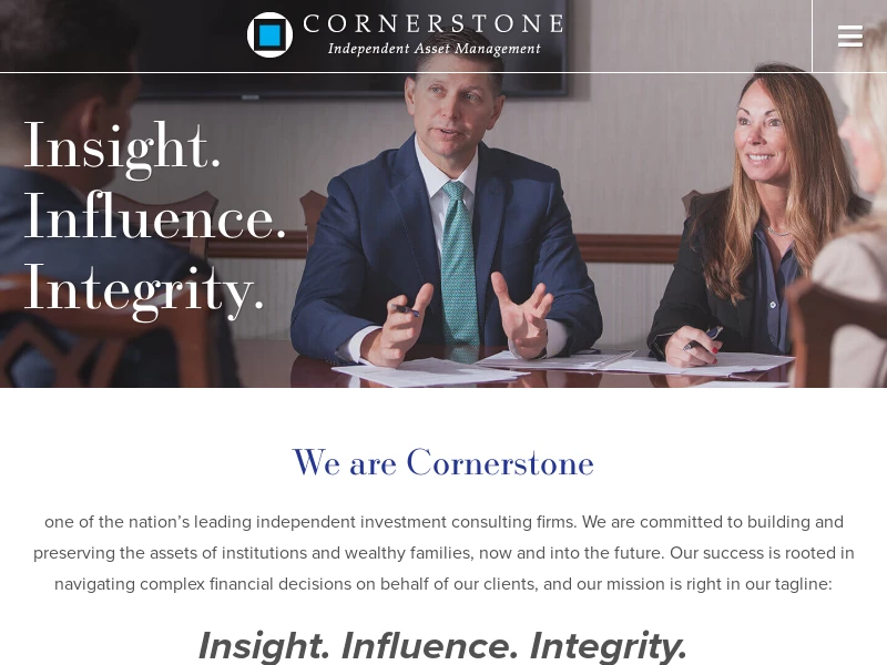Institution & Independent Asset & Wealth Management | Cornerstone
